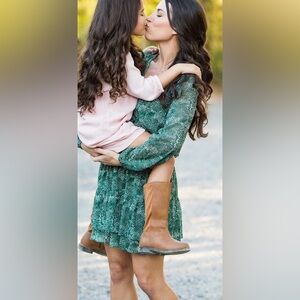 Green Long Sleeved Dress